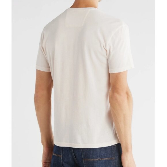 John Varvatos Men's Short Sleeve Nash Peace Sign Cotton V Neck T-Shirt Pink Haze - Picture 2 of 5